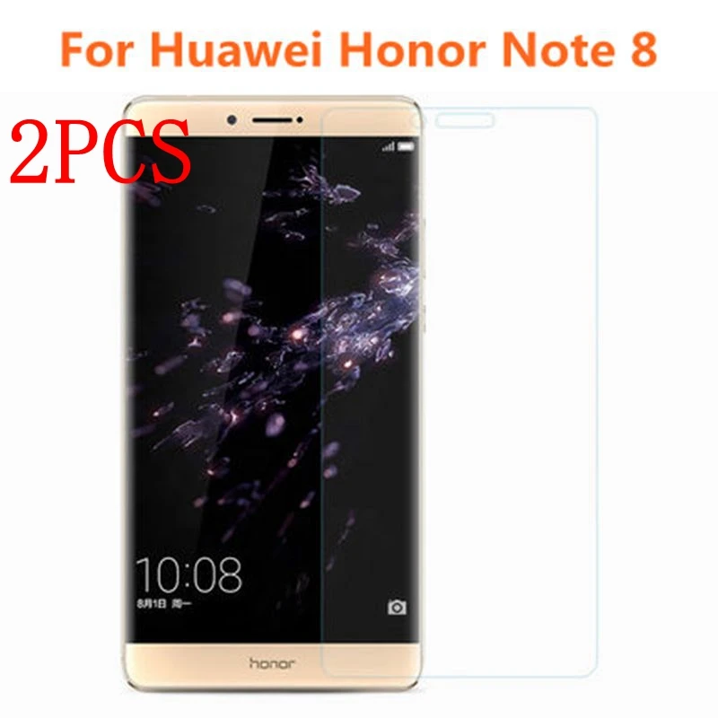

2PCS Original Tempered Glass For Huawei Honor Note 8 Screen Protector Thoughed protective film For EDI-AL10 glass