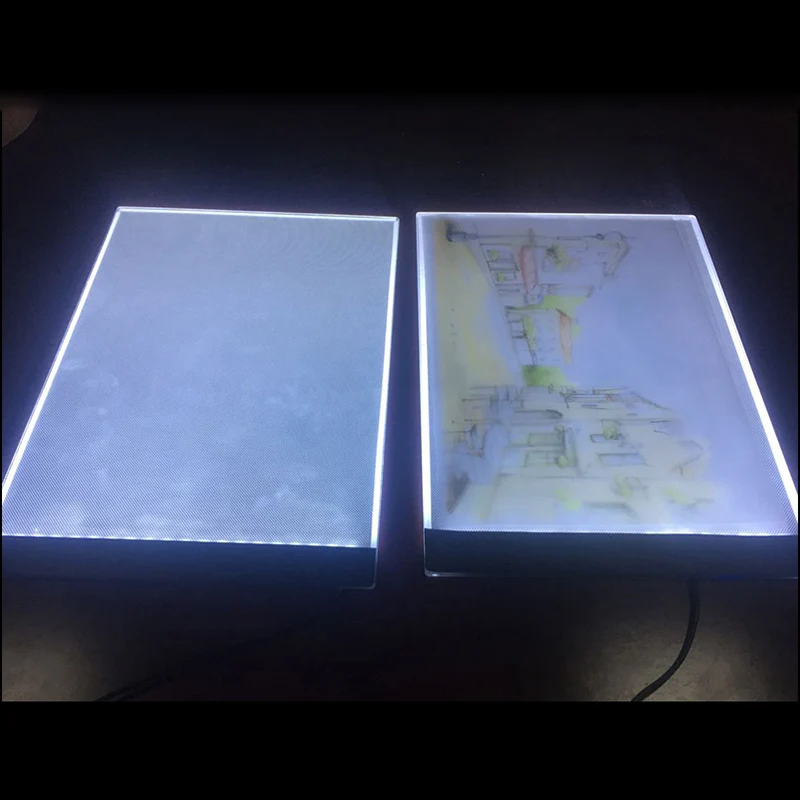 

Drawing Board LED Light Box A4 Copy Station Rechargeable Art Stencil Boards Tattoo Tracing Plate KM88