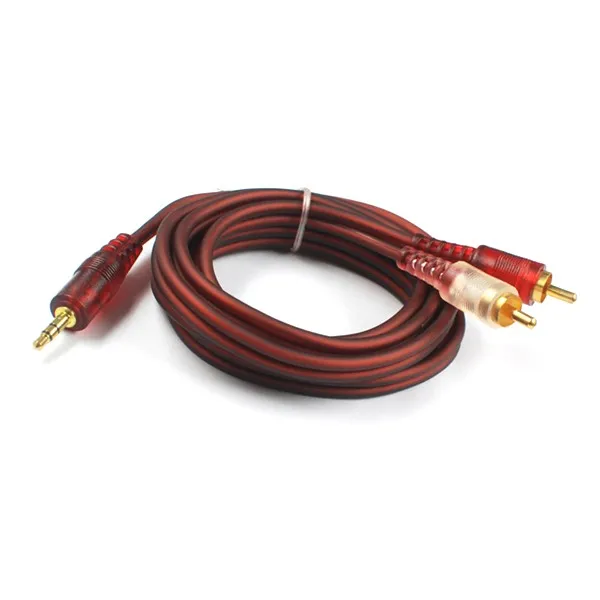 NEW 1PC HIFI 3.5 RCA One Sub Audio Cable 3.5 Lotus Line Car Car Audio