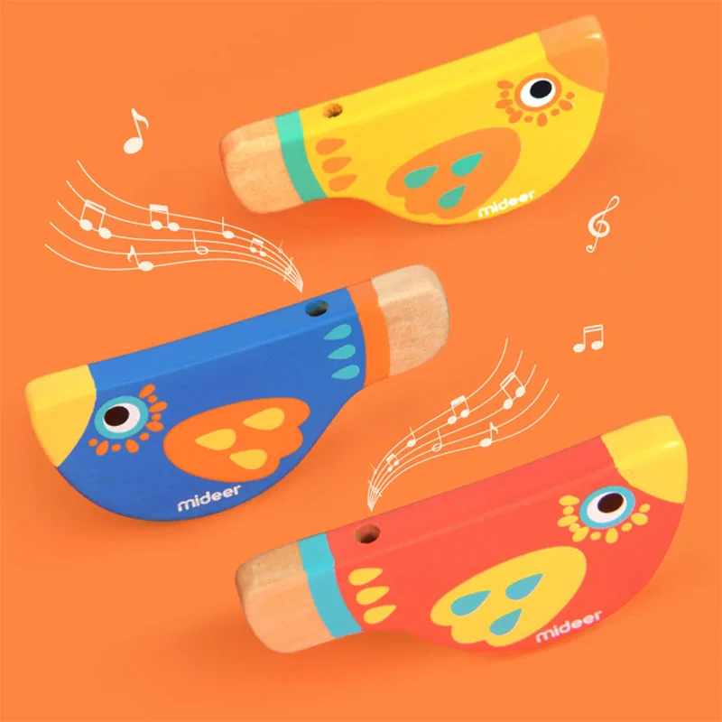 

Mideer Baby Wooden Whistle Bird Whistling Toy Multiple Colour Children Educational Learning Musical Toys