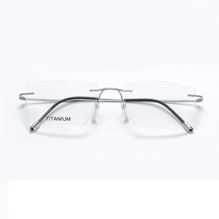 Cubojue титановые очки для мужчин и женщин без оправы для очков для мужчин близорукость диоптрий по рецепту легкие очки Складная оправа