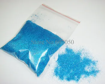 

50gram x 1/128"(0.2mm)Holographic Laser Light Blue Color Shining Fine Nail Glitter Dust Powder for Nail Art DIY Glitter Craft