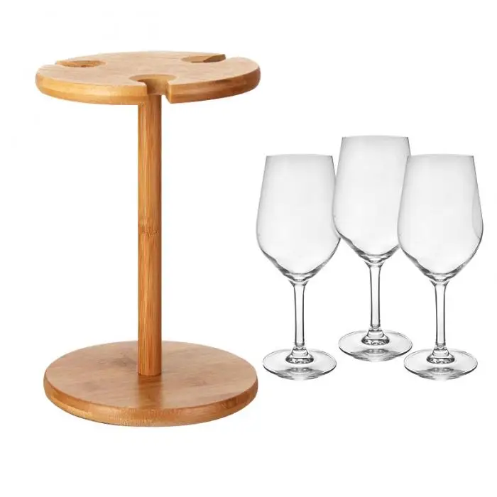 Бамбуковый держатель для вина кухонная стойка Домашний Органайзер подарок для любителей вина TN99