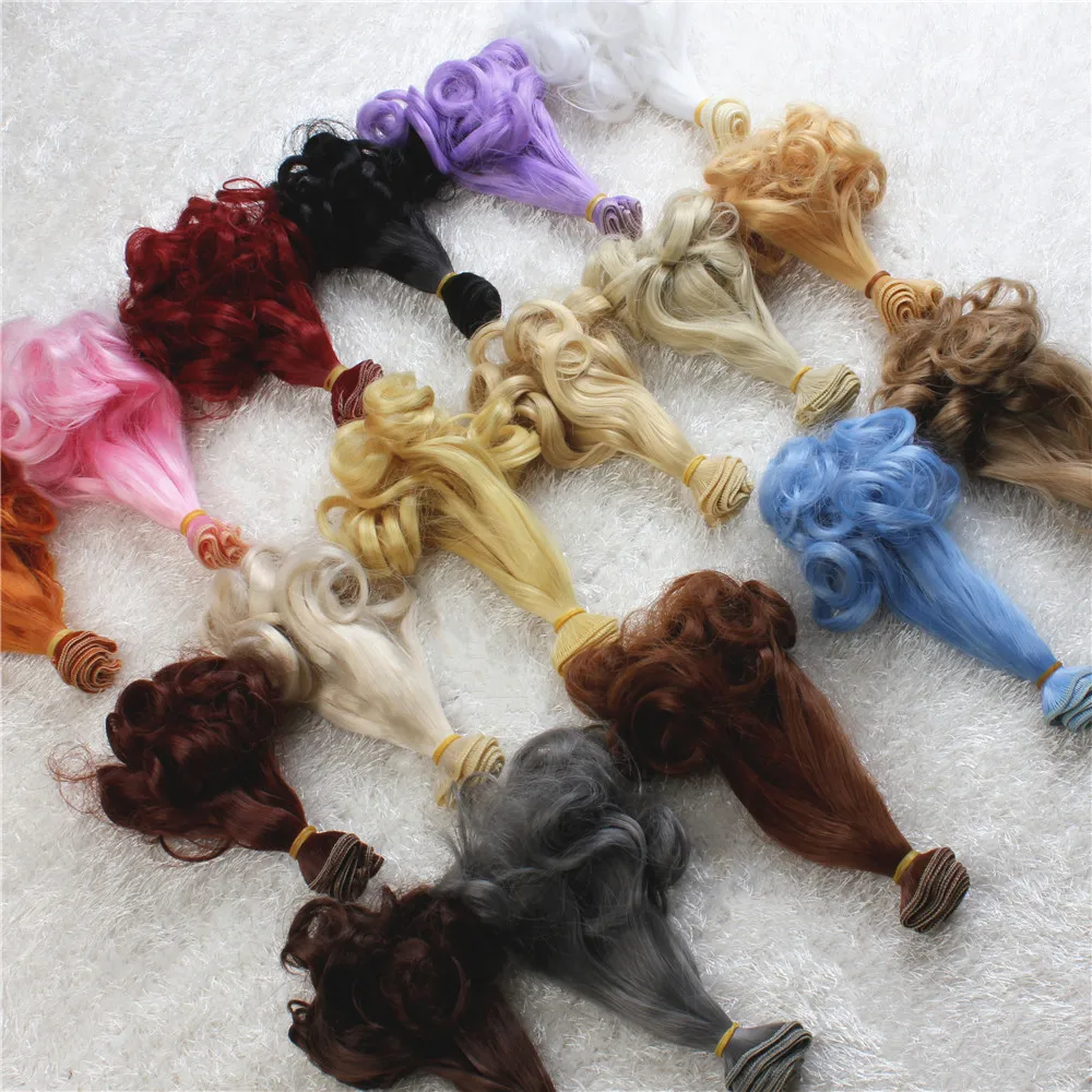 Новинка 1 шт 15*100 см Lol аксессуары для кукол парик куклы ребенка BJD кукольные Волосы