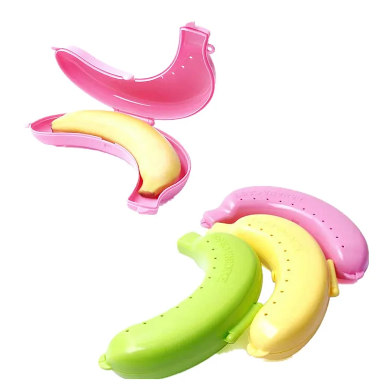 1pc Cute Banana Lunch Box Protector Case Container Trip Outdoor Storage