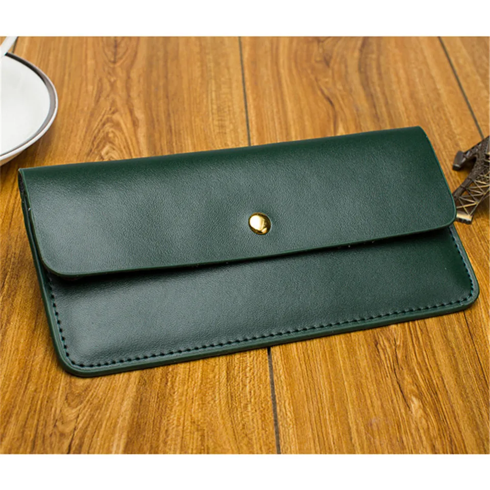 Women Wallet Genuine Leather Purse Ladies Slim Small Mini Money Bag Women Portomonee Luxury Design Long Clutch Wallet For Female (25)