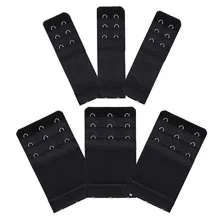 6 шт. 2/3 крючков удлинитель для бюстгальтера для женщин эластичный однотонный бюстгальтер удлинитель крючок для ремней зажим расширитель Регулируемая пряжка для ремня Нижнее белье