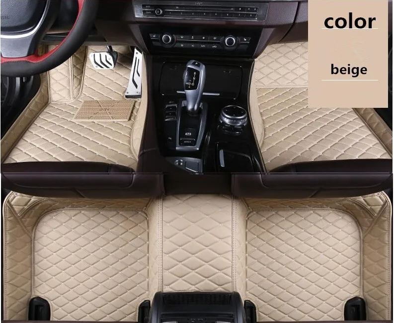 For BMW 3 series E92 E90 E93 F30 F34 Leather Car Floor Auto Mats