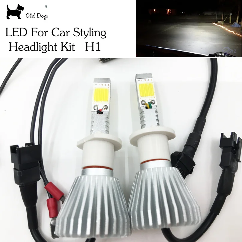 2 шт. H1 комплект светодиодных ламп Conversion Kit Тюнинг автомобилей с микросхемой Cree 25w