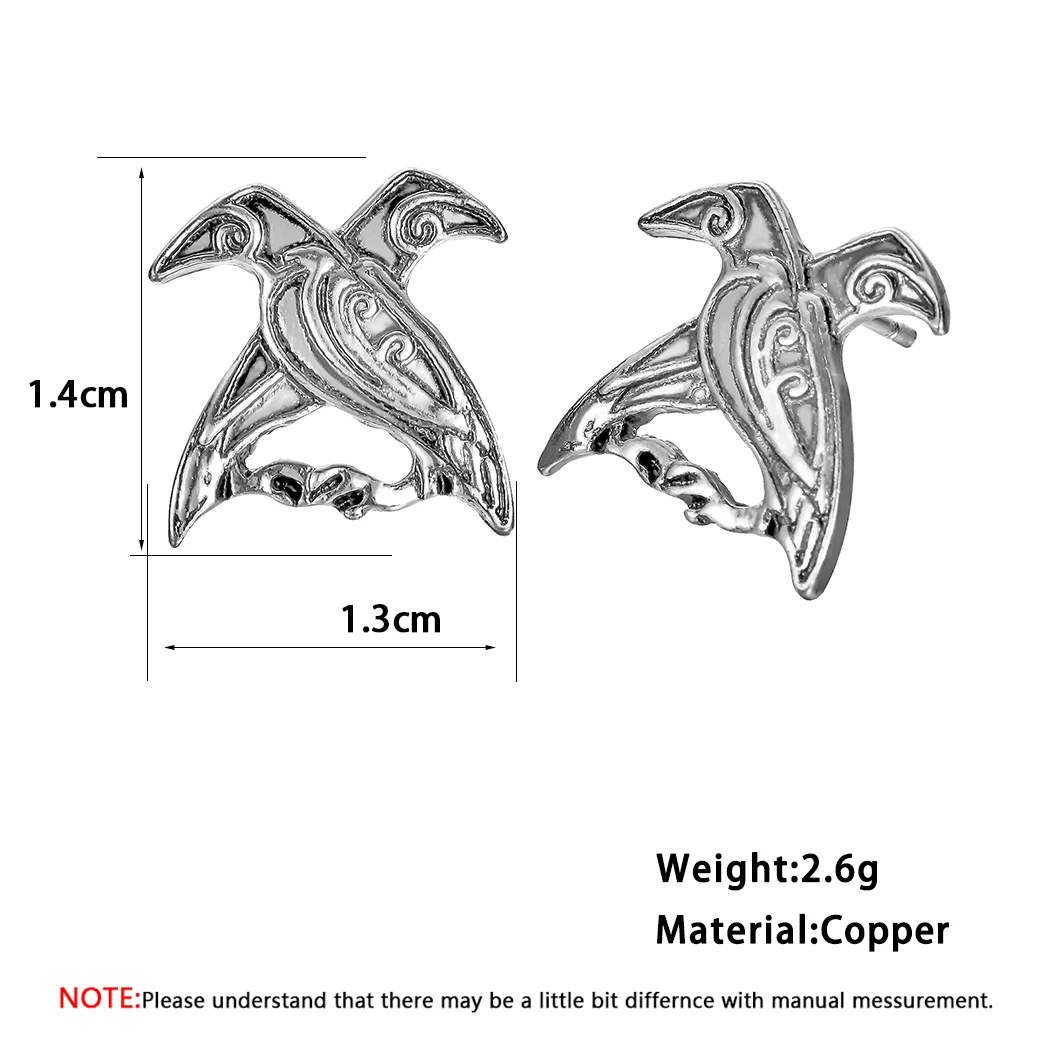 Cxwind, норвежский викинг, серьги-гвоздики для ушей, птица, кот, волк, рунный круг, серьги-шпильки, ювелирные изделия, серьги с созвездиями для женщин, мужчин