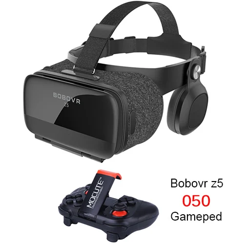 BOBOVRZ5 120 FOV 3D Cardboard VR удаленный Шлем очки виртуальной реальности VR гарнитура очки для 4,7-6,2 'мобильного телефона - Цвет: 050 gamepad