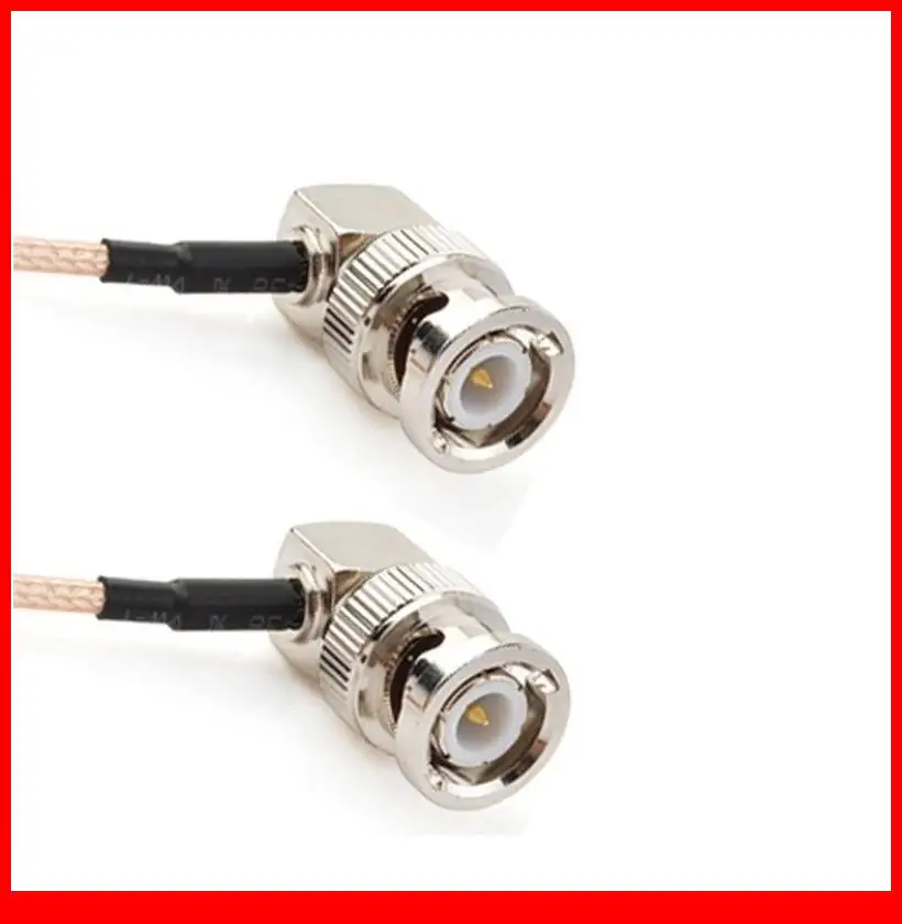 

10 pcs 3ft Jumper Cable BNC Plug RA to BNC Plug RA COAXIAL Cable RG316
