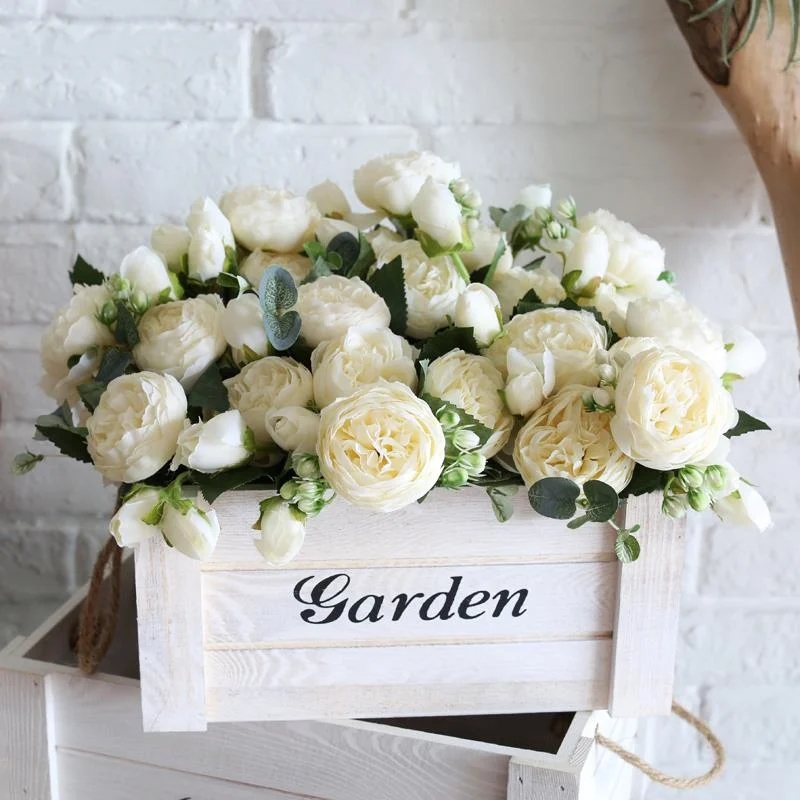 artificial flower silk peony bouquet (49)