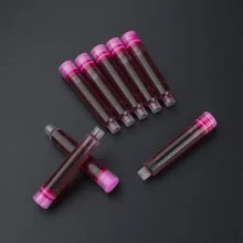 Набор из 24 штук, одноразовая розовая чернила с перьевой ручкой Заправка картриджей Длина чернила с перьевой ручкой Заправка картриджей