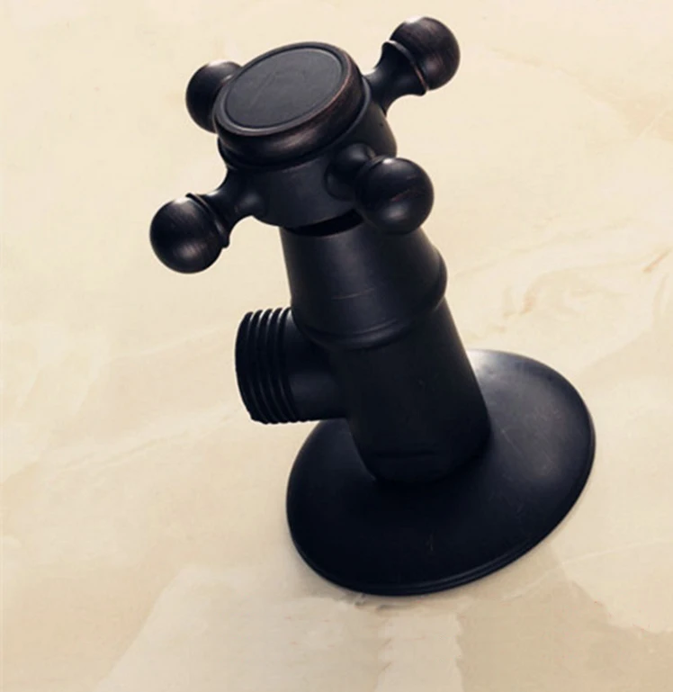 Antique Copper mixing valve triangle valves, Black bronze angle filling