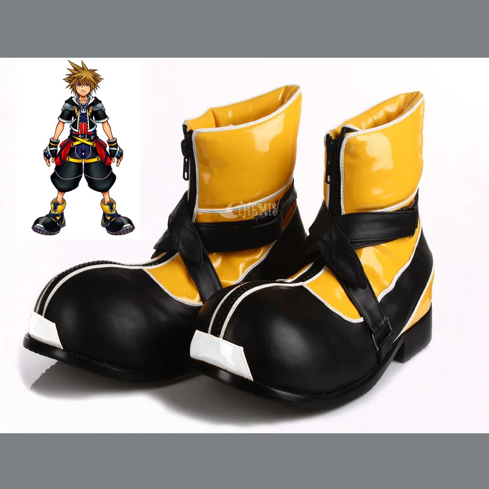 

Casual Boots Kingdom Hearts I Sora Cosplay Shoes Man PU Leather Shoes Comfortable Winter Boots High Quality