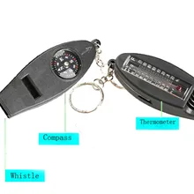 4 в 1 Мини-термометр свисток с компасом увеличительный брелок для выживания многофункциональный портативный дорожный свисток 80*30*21 мм Прямая поставка
