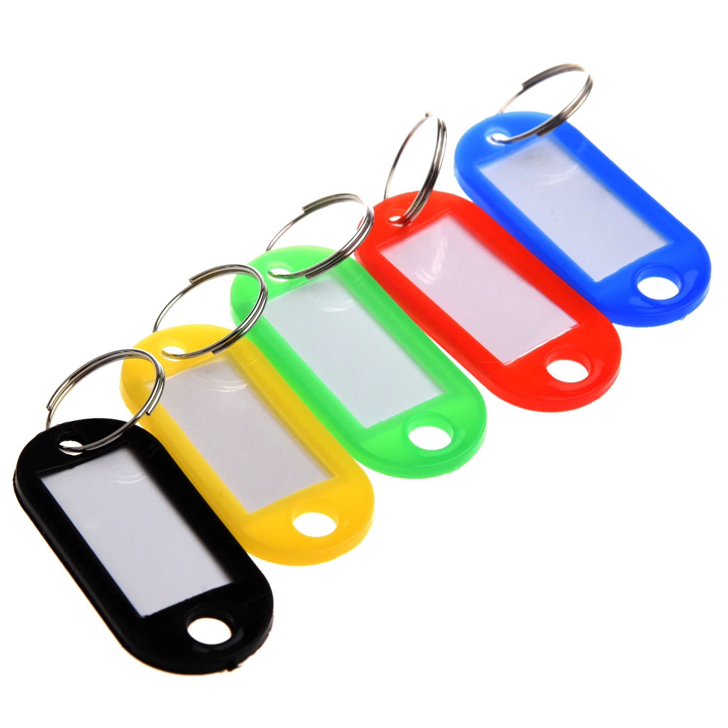 30 X цветные пластиковые брелки для ключей багажные ID бирки брелки с именными картами для многих видов использования