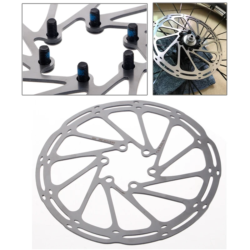 Bike Brake Rotor Stainless 160mm 6 Bolts Brake Disc Rotors Road