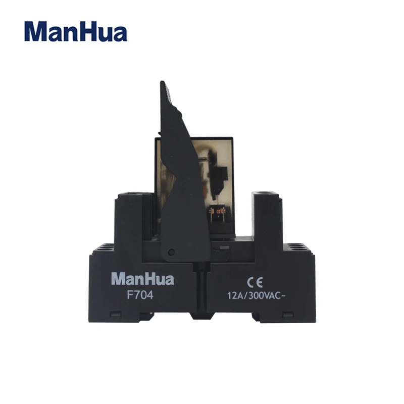 Светодиодное реле общего назначения Manhua 10A 250VAC/30VDC с базой|Реле| |