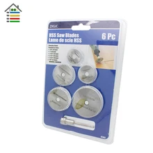 For Dremel 4000 Cutoff Circular Saw HSS Rotary Blades Tool Cutting Discs Mandrel 6PCS Fit Electric