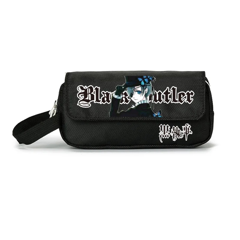 Black Butler Ciel Anime Canvas Large Pencil Bag