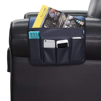 

Dark Blue Velvet Sofa Couch Chair Armrest Soft Organizer Holder for Remote Control Cell Phone Borsa per libri climatizzata BDF99