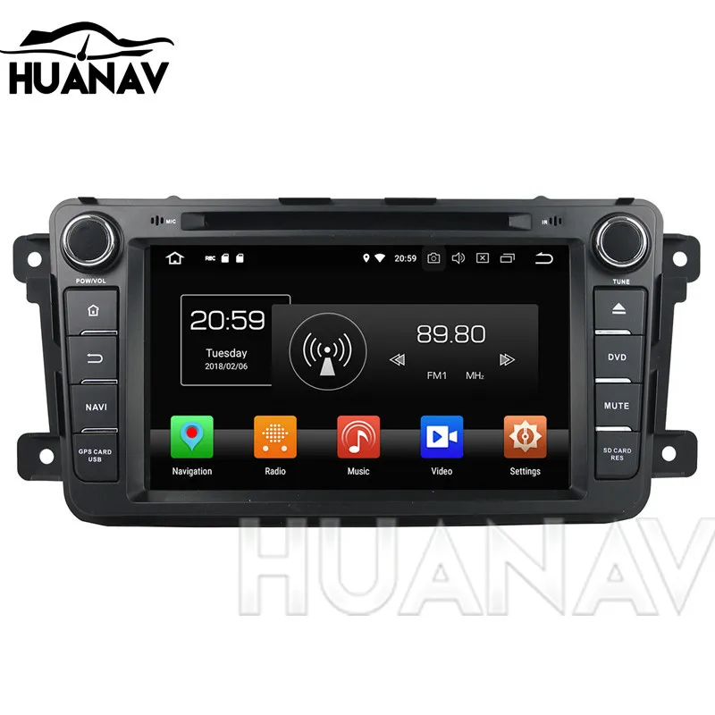 Perfect Android8.0 Car GPS Navigation No DVD Player For Mazda CX-9 2008-2015 audio radio player Headunit multimedia Stereo tape recorder 1