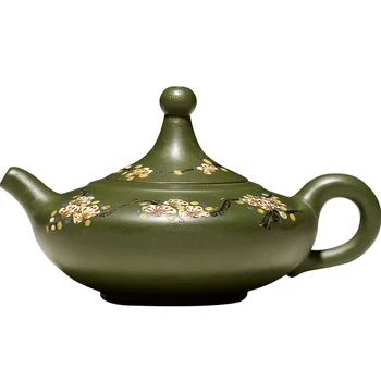 

300ML Authentic Yixing Raw Ore Purple Clay Teapot Chinese Kung Fu Tea Set Home Drinkware Green Tea Kettle Pu'er Tea Pot Art Gift