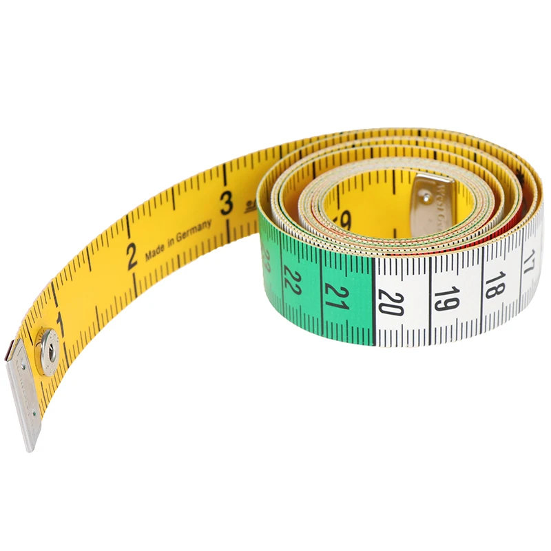 1 шт. 60-дюймовая кнопочная Рулетка Швейные Инструменты Плоская Лента 150 см измерительный инструмент для тела