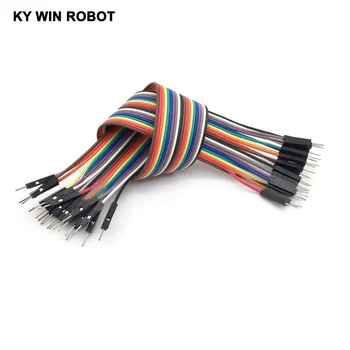 

Dupont line 20pcs 30cm 2.54mm 1p-1p Pin Male to Male Color Breadboard Cable Jump Wire Jumper For Arduino