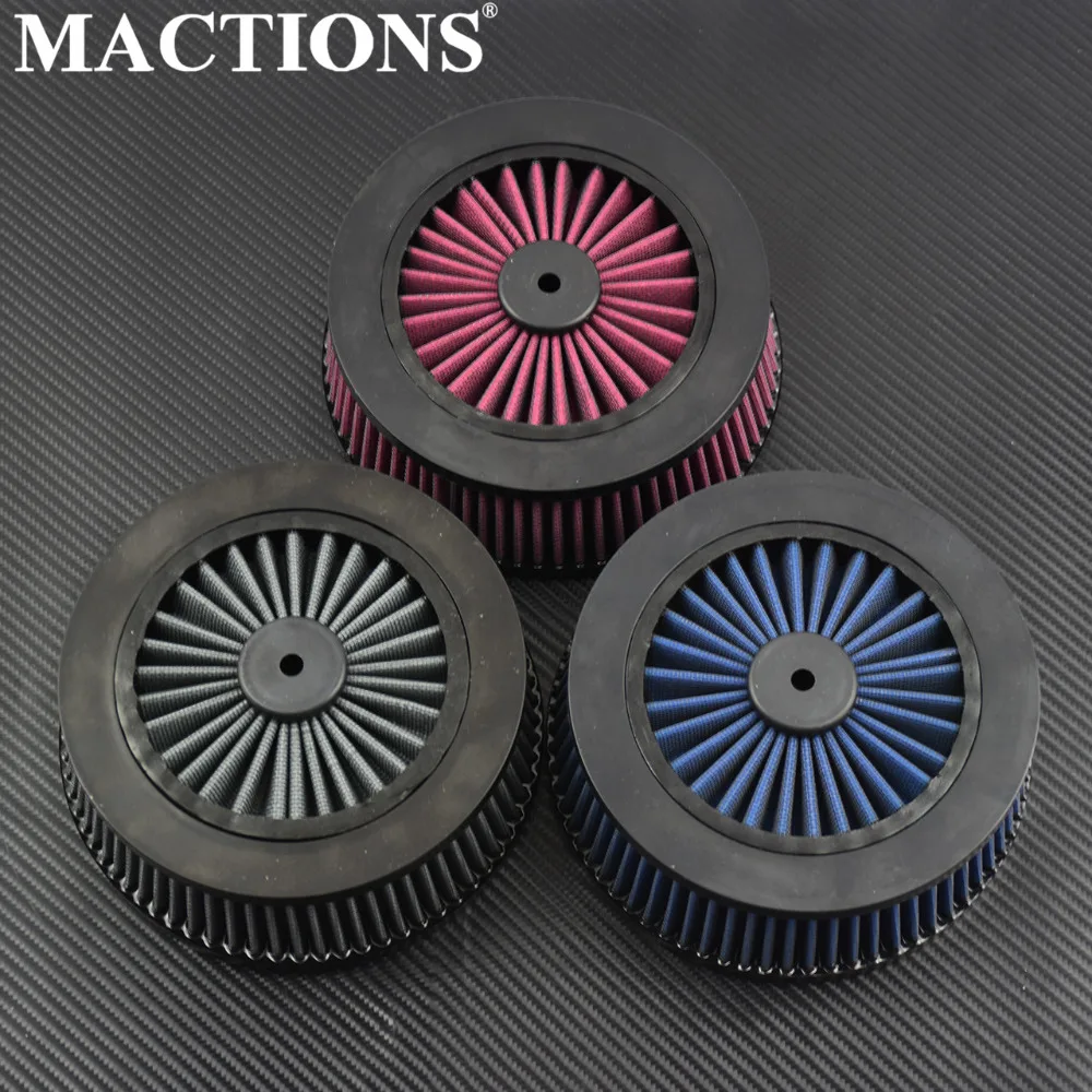 

Grey Red Blue Filter Element Repalecment For Harley Sportster 883 1200 XL Touring Road King Gliding Softail Dyna Fat Boy Ultra