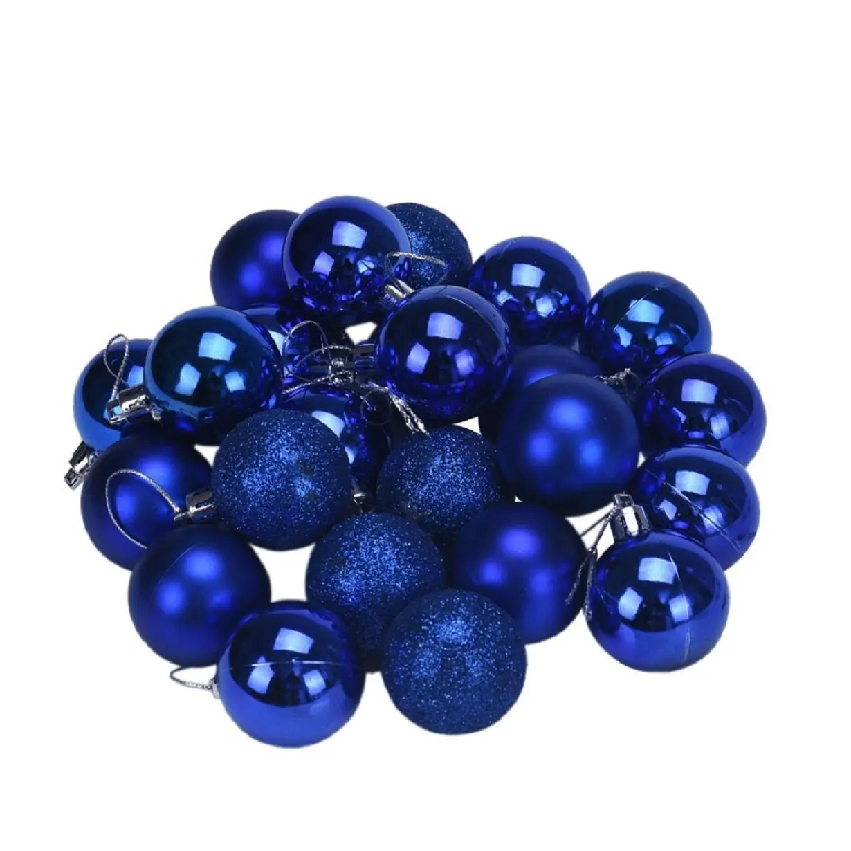 24 шт Рождественская популярная Рождественская елка украшение шар стильный синий