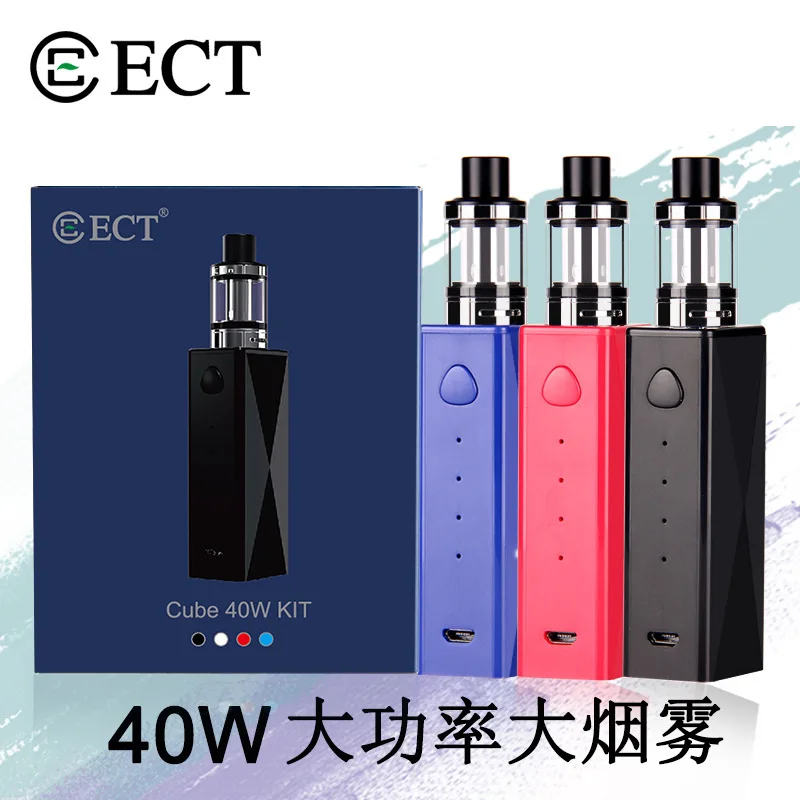 100% Genuine ECT 40W Starter Kit 2200mah e cigarettes 18650 battery mox mod vape Electronic Cigarette Vaporizer 100% Genuine ECT 40W Starter Kit 2200mah e cigarettes 18650 battery mox mod vape Electronic Cigarette Vaporizer