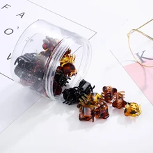 Химера мини-заколки для волос 36 шт./набор, ацетат целлюлозы, Когти для волос, Крабовые шпильки, зажимы для девочек, женские шпильки, черные коричневые заколки