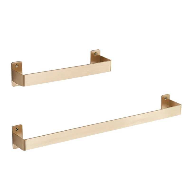 30cm 60cm Brass Towel Holder Flat Bathroom Hanger Metal Rack for Hotel