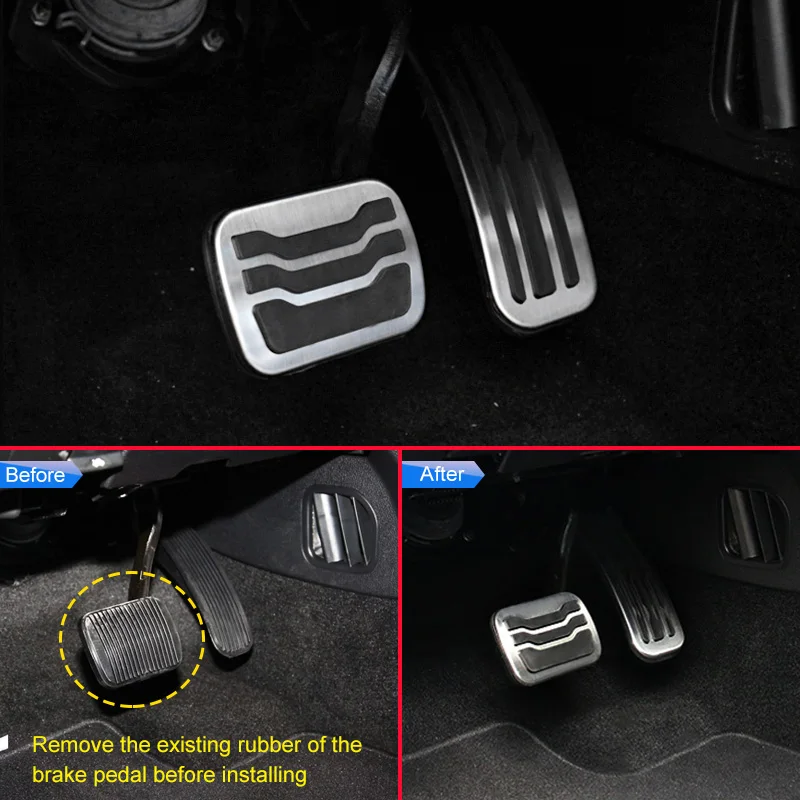 2 шт. накладки для педали тормоза газа Ford Explorer 2011 2018|brake pads cover|stainless steel pedalspedal kit |