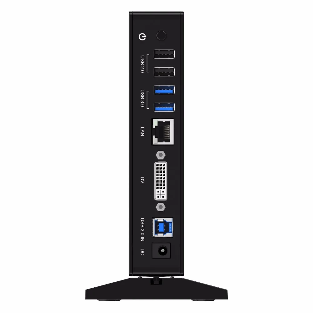 Док-станция ORICO U3HV-S1 USB3.0 USB2.0 Gigabit Ethernet DVI с адаптером питания 12V 2,5 A для Windows и Mac OS-черный