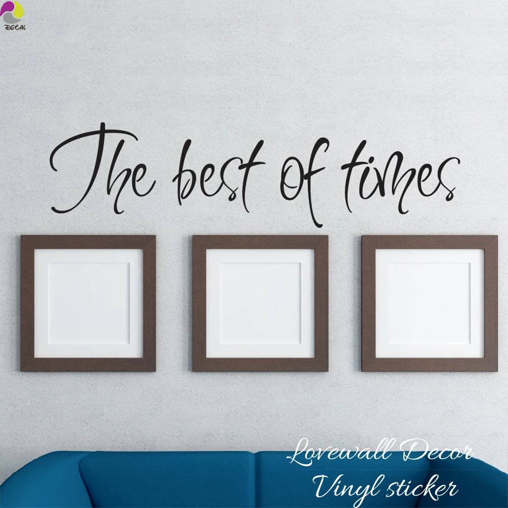 The Best Of Times Photo Wall Sticker Living Room Bedroom Family Quote Inspiration Sign photo Frame Wall Decal Vinyl Home Decor (2)