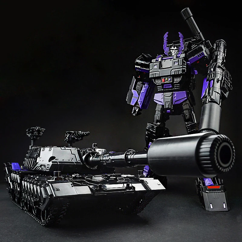 

29CM LG13 Dark Edition Transformation Automobile Tank Robot Leader Alloy Model Masterpiece Children Gift Brinquedos Movie