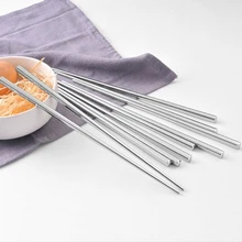 Палочки для еды из нержавеющей долговечной стали Палочки для еды для кухни столовая металлические палочки для еды из нержавеющей стали 5 пар из нержавеющей стали