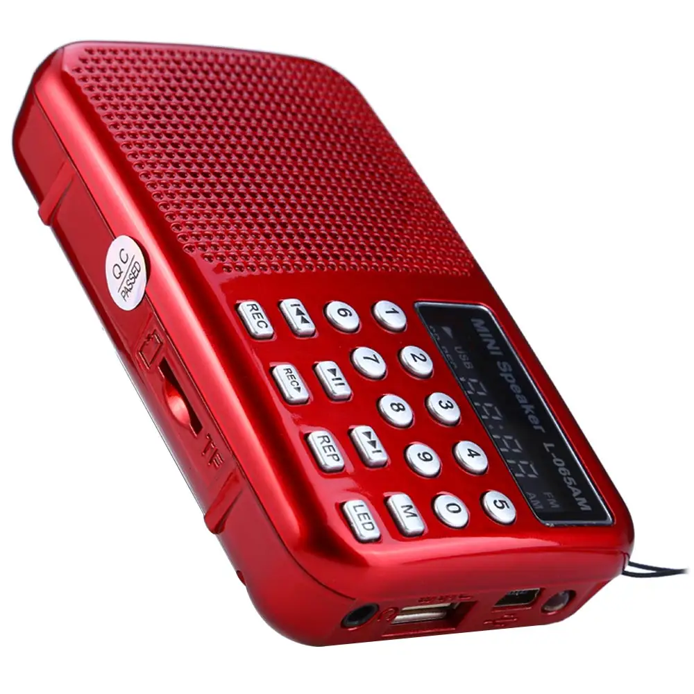 L065 Портативный AM/FM радио музыка Динамик Поддержка TF карты SD USB AUX аудио Вход