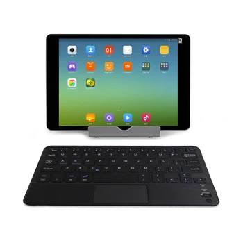 

10 inch Slim Aluminum Alloy Built-in Touchpad and Rechargeable Battery Broad Compatibility Bluetooth Touch Keyboard