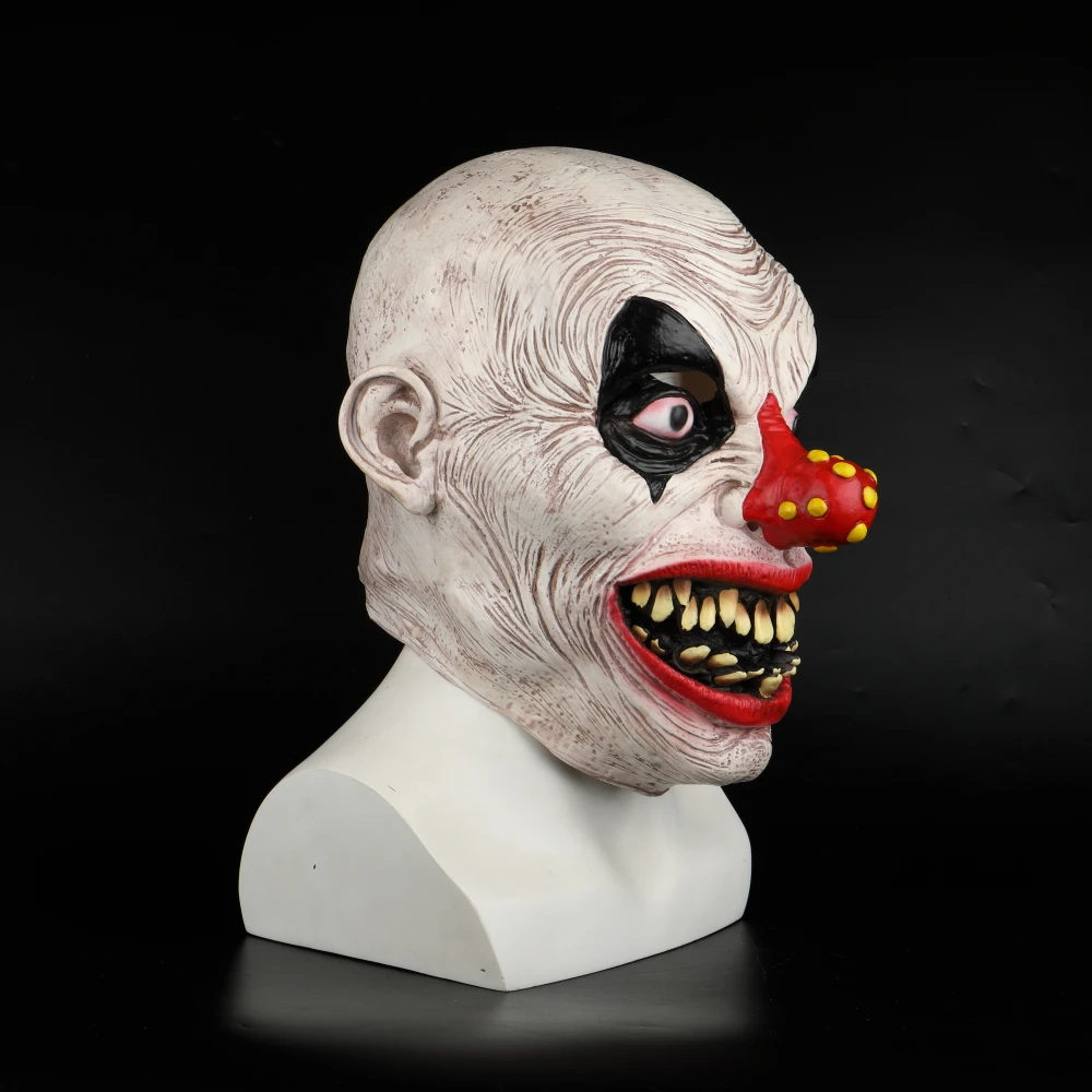 Latex Mask Carnival Costume Accessory Joker Novelty Halloween Party Head Mask  Fancy Dress Party Cosplay Mask (4)