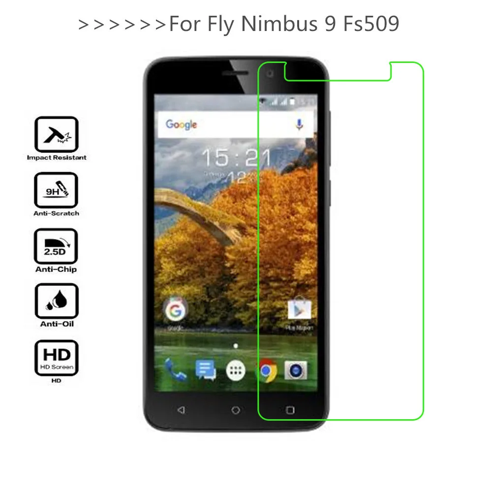 Защитная стеклянная пленка для экрана Fly Nimbus 9 Fs509 закаленное стекло | Мобильные