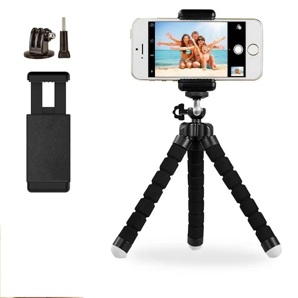 

Wrumava Flexible Mini Octopus Tripod phone Bracket Stand Mount Monopo With Screw For GoPro Hero 5 4 3+2 Xiaomi Yi Accessories