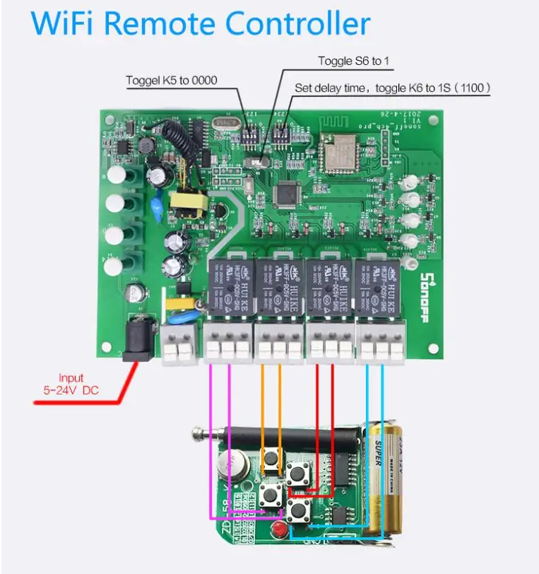 r2, comutador sem fio de montagem por