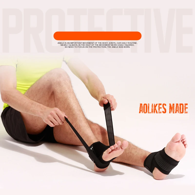 1 пара компрессионных протекторов для голеностопного сустава против растяжения на открытом воздухе, для баскетбола, футбола, фиксатор для голеностопного сустава, ремни, повязки, обертывание, безопасность ног