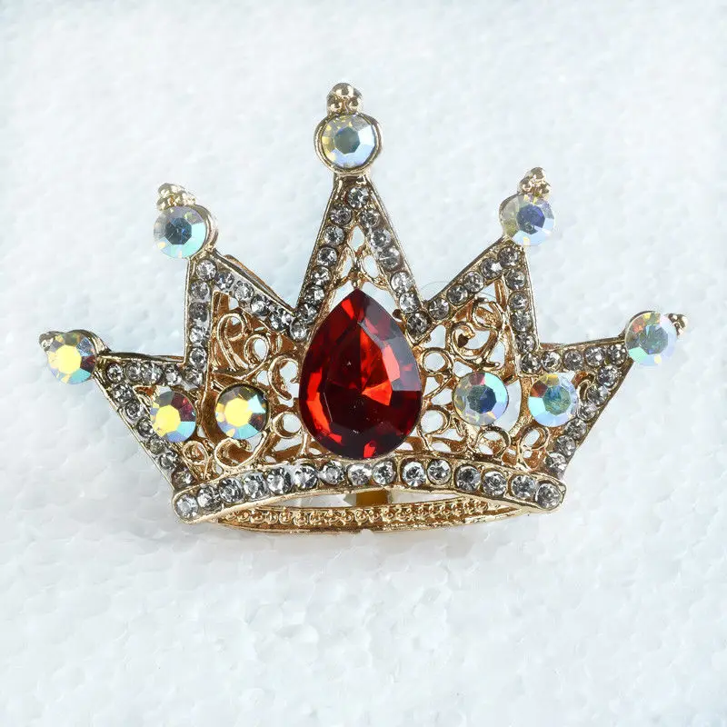 Plated Inlaid Crystal &amp Rhinestone Crown Shap Pendant D1054 | Украшения и аксессуары