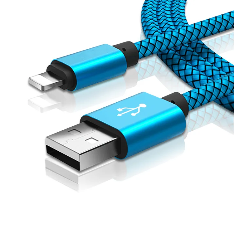 

USB Cable For Iphone X XS MAX XR 8 7 6s Plus 5 Nylon Fast Charging Cable Mobile Phone Charger Cord USB Data Cables For ipad
